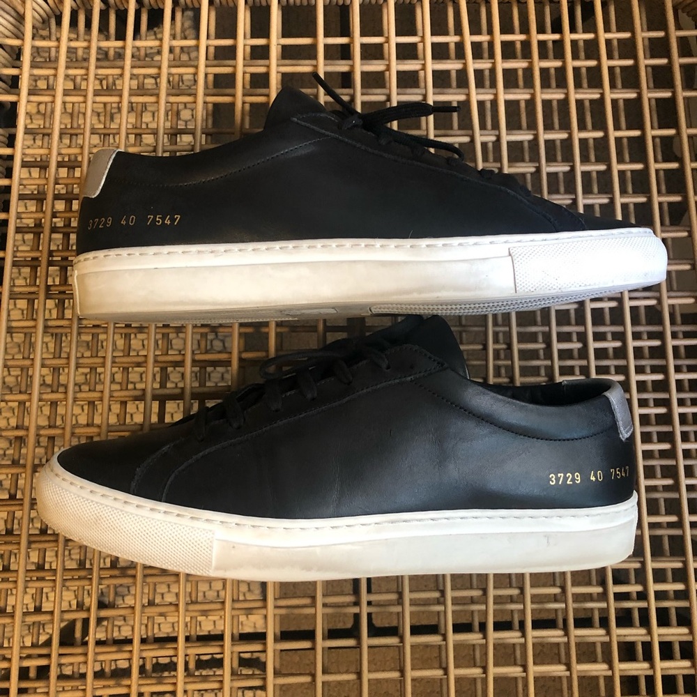 Common Projects Achilles Low Sneaker in Black